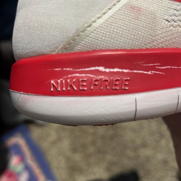 🔥🔥 NIKE Women's Free TR 6 Training Running Shoes White Red 833413-162 - GUC - Picture 15 of 16